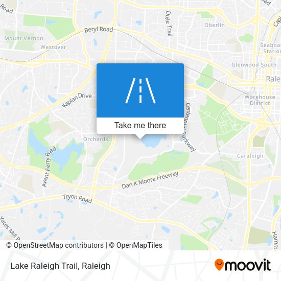 Lake Raleigh Trail map