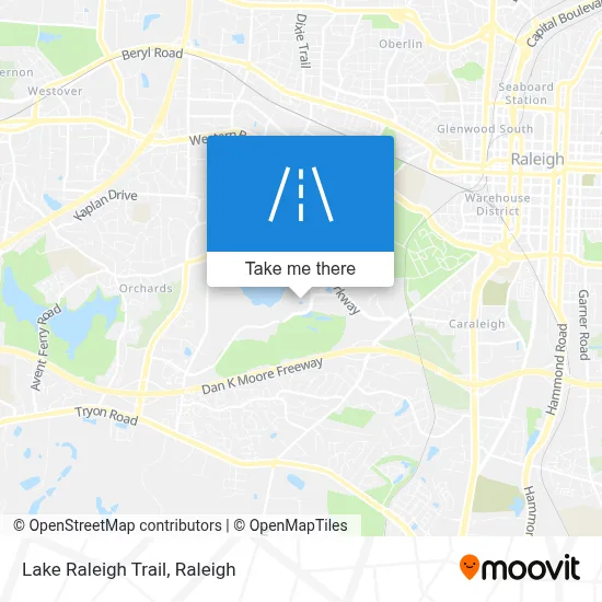 Lake Raleigh Trail map