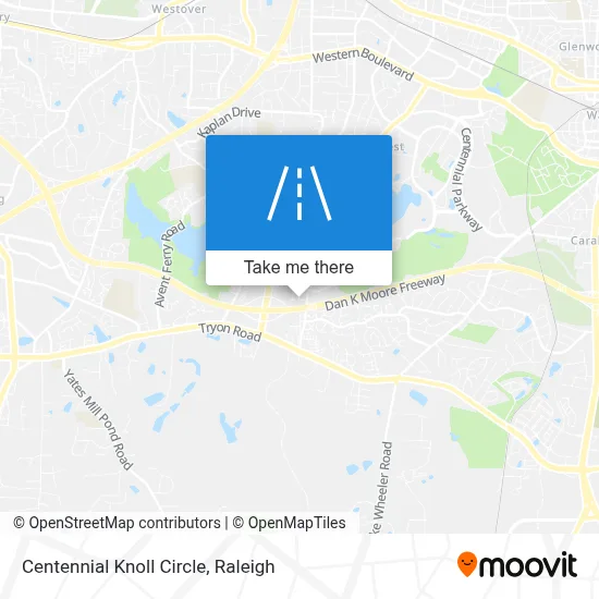 Centennial Knoll Circle map