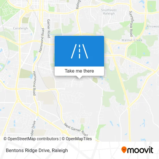 Bentons Ridge Drive map