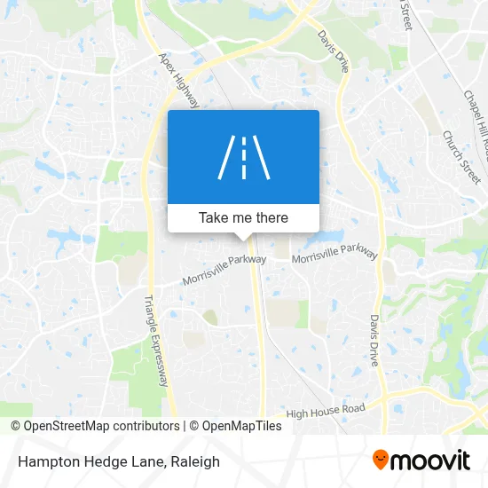 Hampton Hedge Lane map