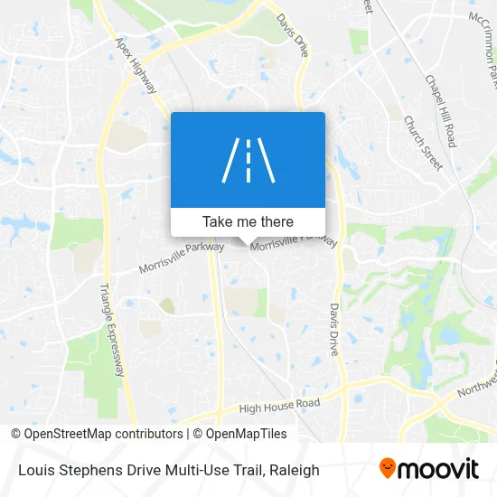 Louis Stephens Drive Multi-Use Trail map