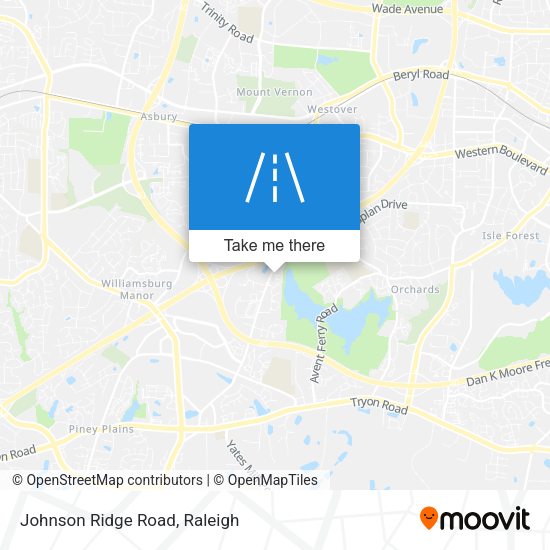 Mapa de Johnson Ridge Road