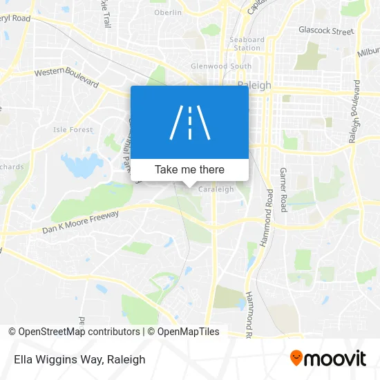 Ella Wiggins Way map