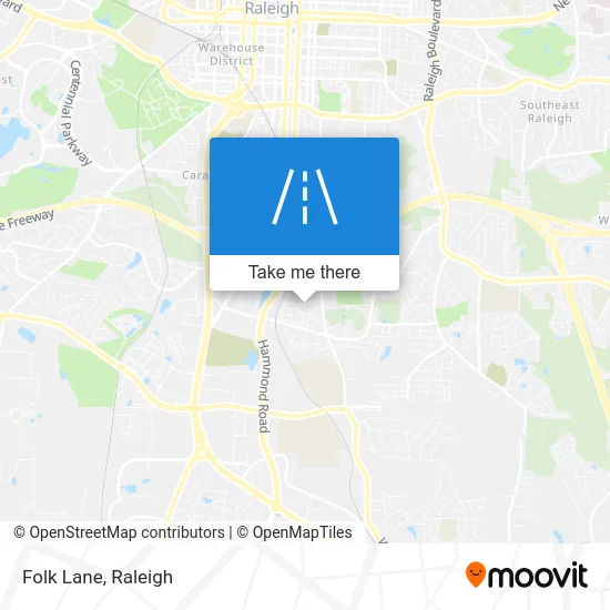 Folk Lane map