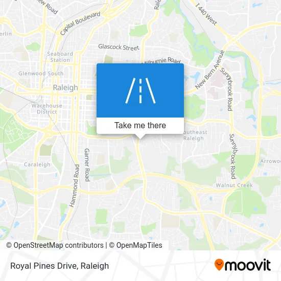 Royal Pines Drive map