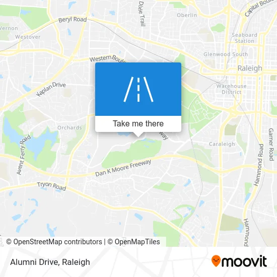 Alumni Drive map