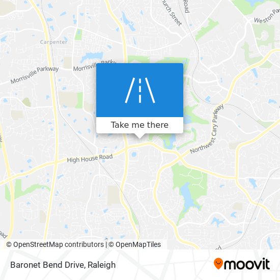 Baronet Bend Drive map