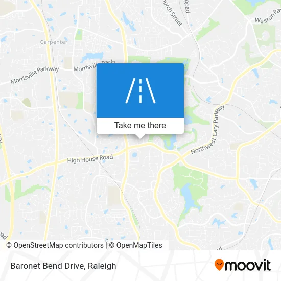 Baronet Bend Drive map