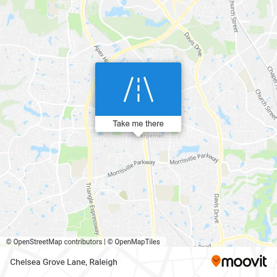 Chelsea Grove Lane map