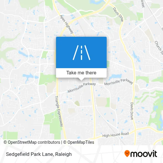 Sedgefield Park Lane map