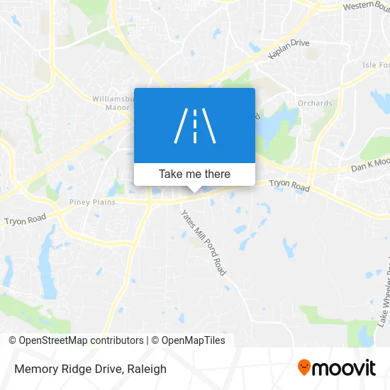 Memory Ridge Drive map