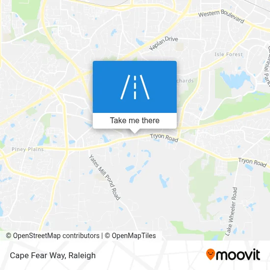 Cape Fear Way map