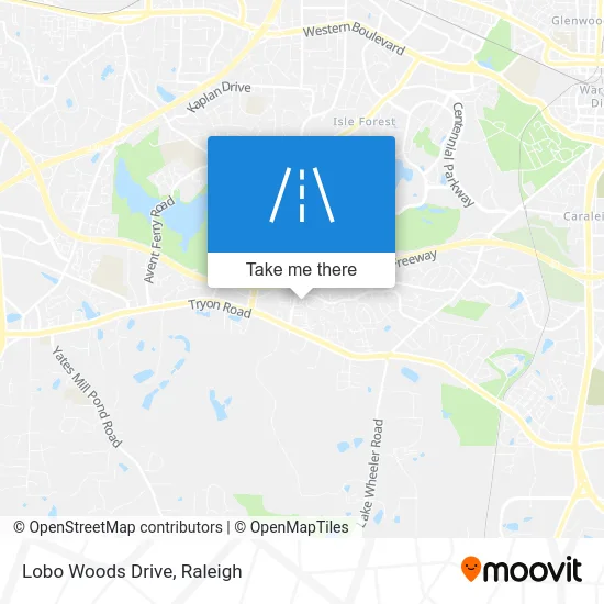 Lobo Woods Drive map