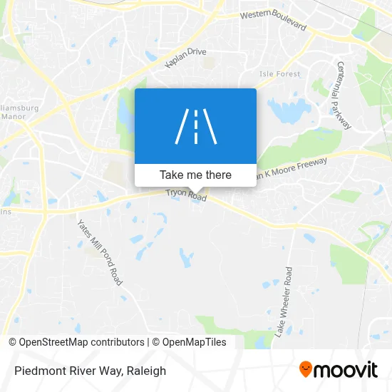Piedmont River Way map