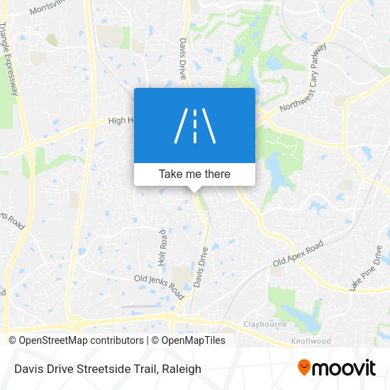 Mapa de Davis Drive Streetside Trail