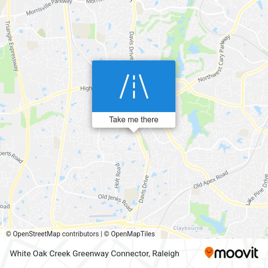 White Oak Creek Greenway Connector map