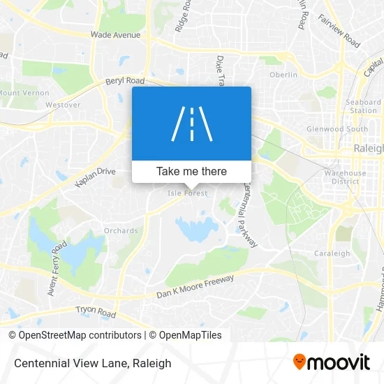 Centennial View Lane map