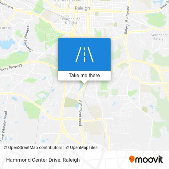 Hammond Center Drive map
