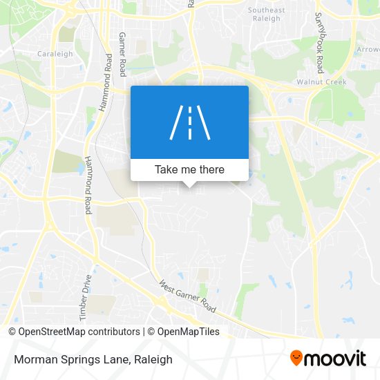 Morman Springs Lane map