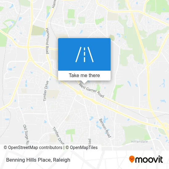 Benning Hills Place map