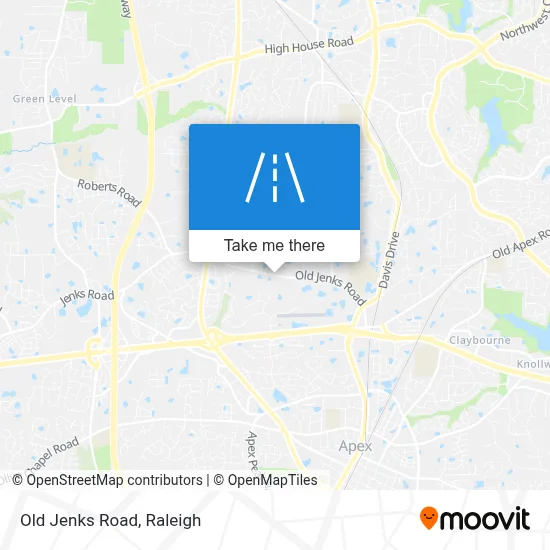 Old Jenks Road map