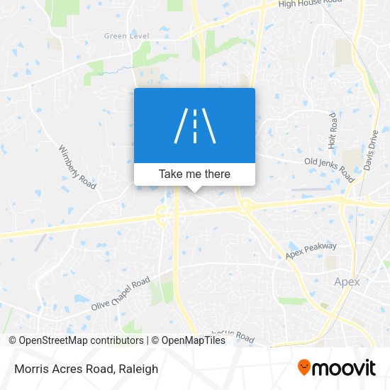 Morris Acres Road map
