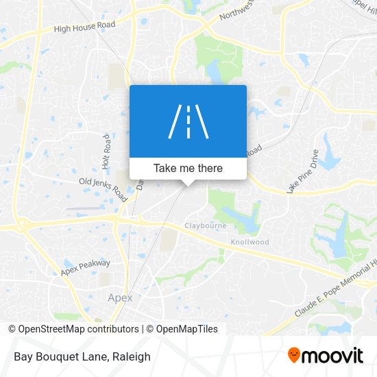 Mapa de Bay Bouquet Lane