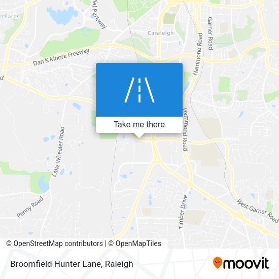 Broomfield Hunter Lane map
