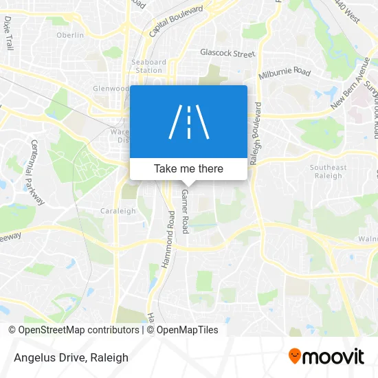 Angelus Drive map