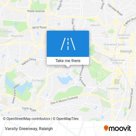 Mapa de Varsity Greenway