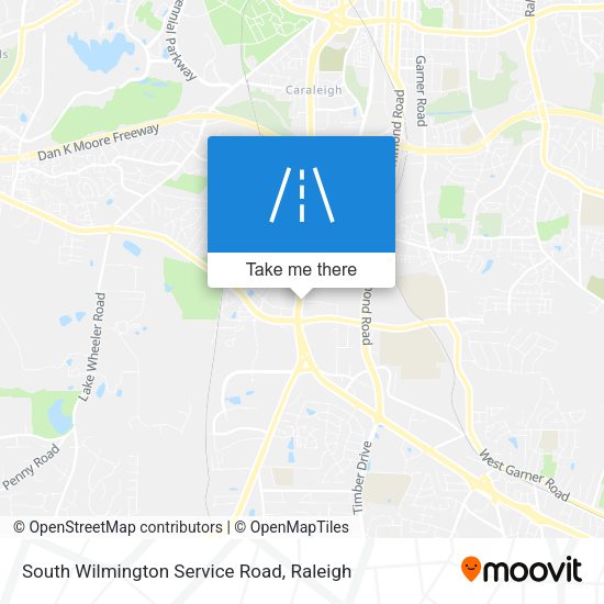 Mapa de South Wilmington Service Road