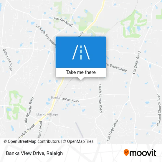 Banks View Drive map