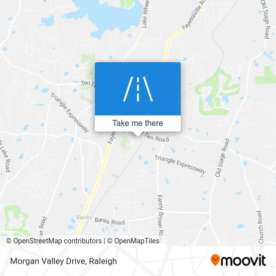 Morgan Valley Drive map