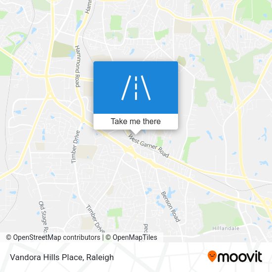 Vandora Hills Place map
