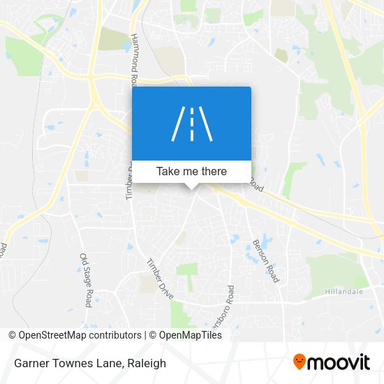 Garner Townes Lane map