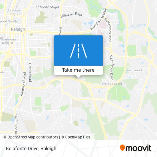 Belafonte Drive map