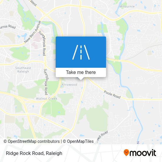 Mapa de Ridge Rock Road