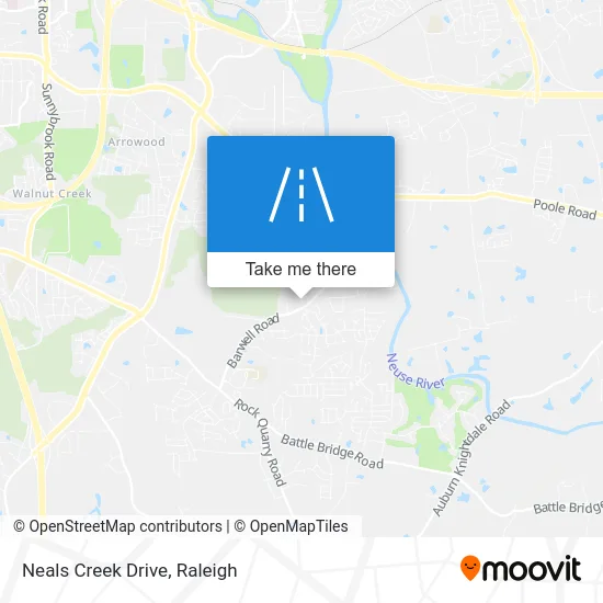 Neals Creek Drive map