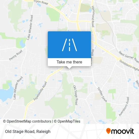 Old Stage Road map