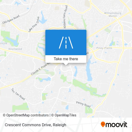 Crescent Commons Drive map