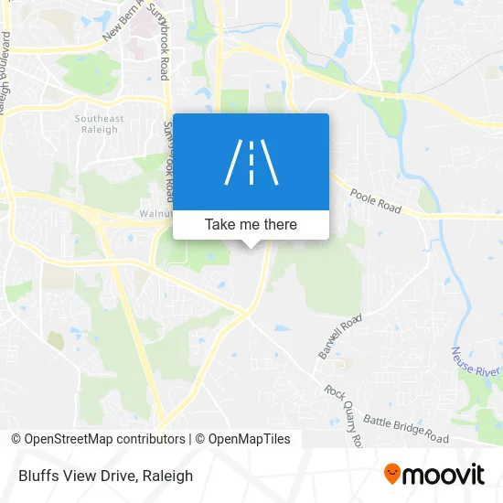 Bluffs View Drive map