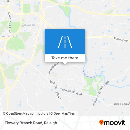 Flowery Branch Road map