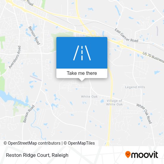 Mapa de Reston Ridge Court