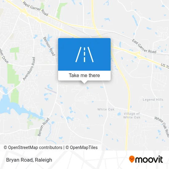Bryan Road map
