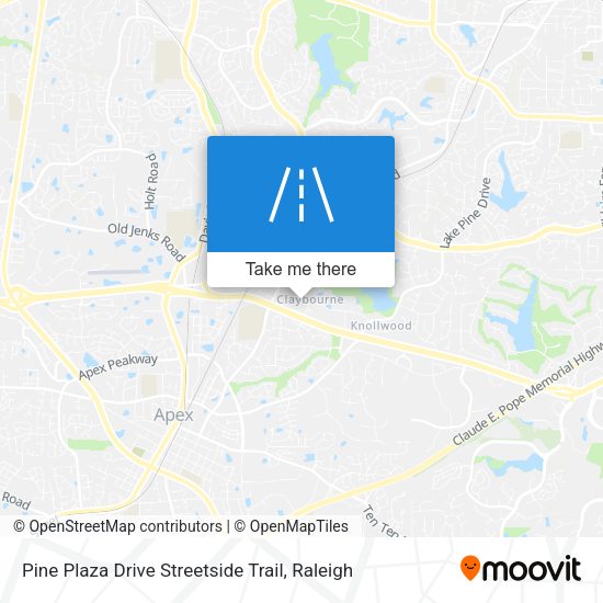Pine Plaza Drive Streetside Trail map