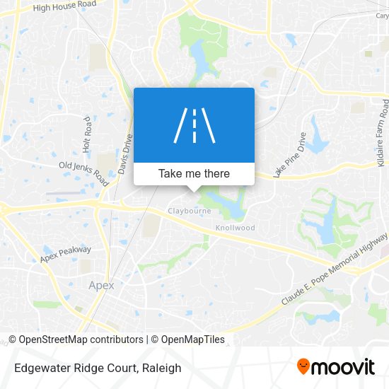 Mapa de Edgewater Ridge Court