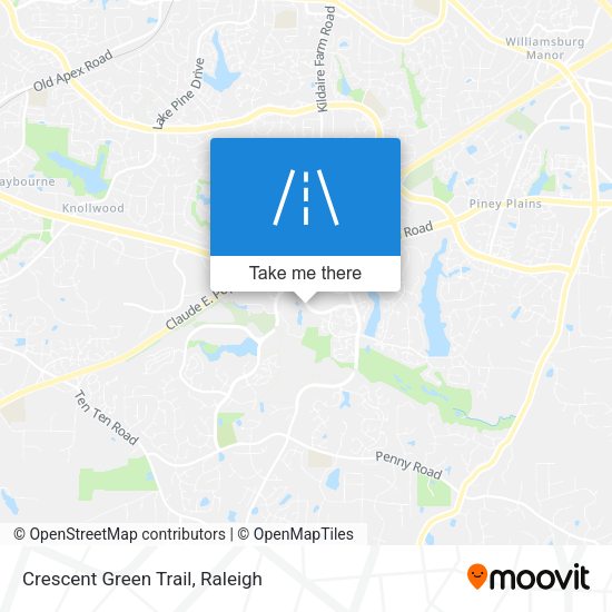 Mapa de Crescent Green Trail