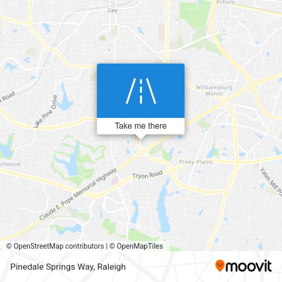Pinedale Springs Way map