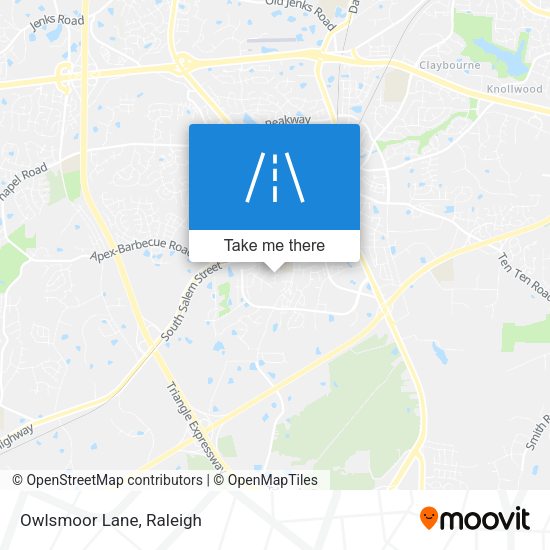 Mapa de Owlsmoor Lane